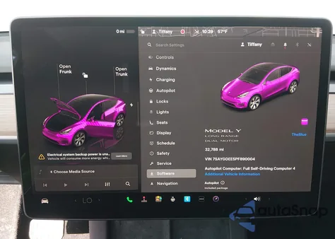 2023 Tesla Model Y Awd/Long Range Dual Motor All-Wheel Drive from USA, damaged, VIN 7SAYGDEE5PF890004